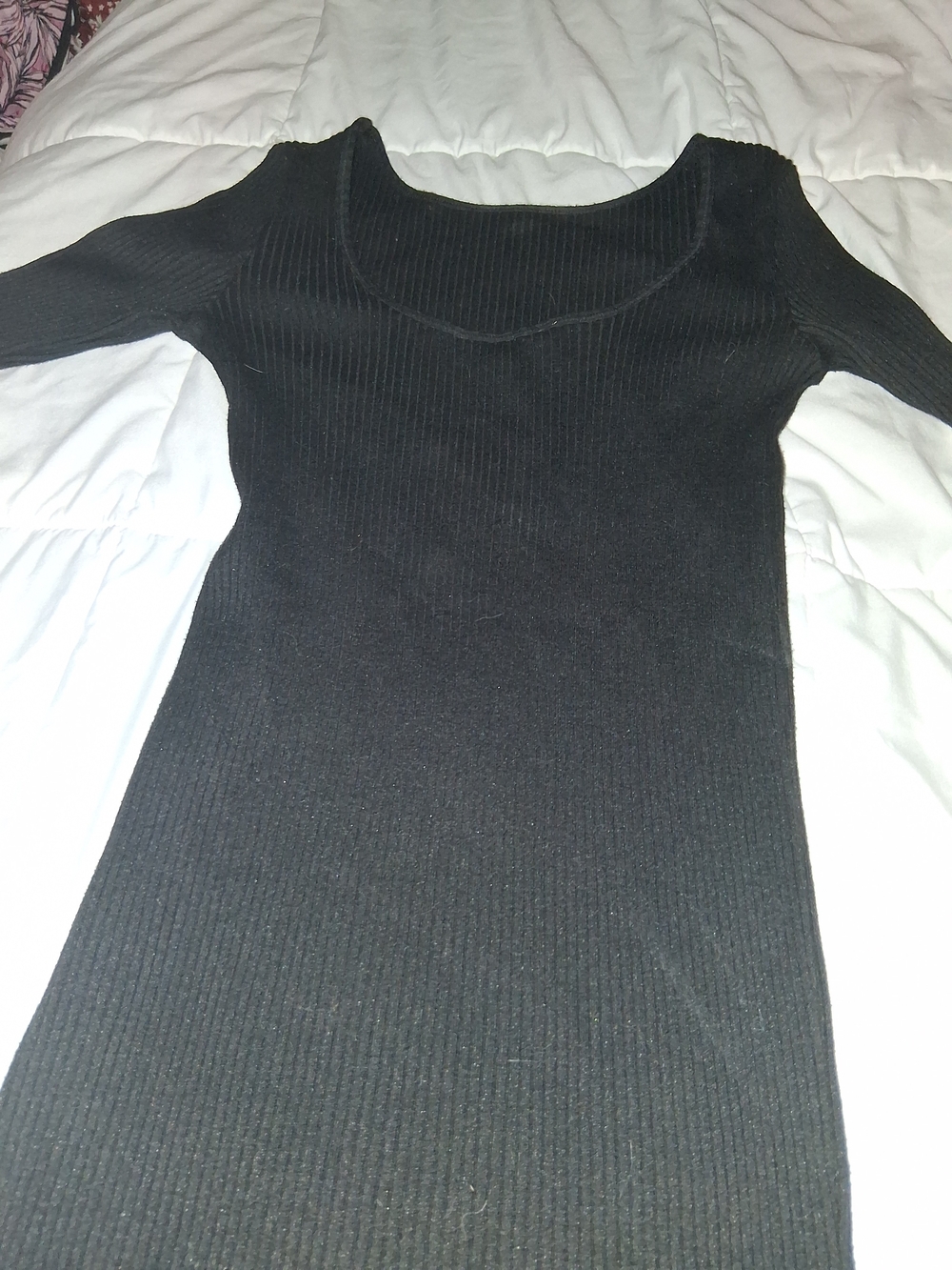 H&M Black Ribbed Maxi Dress - Picture 3 of 4